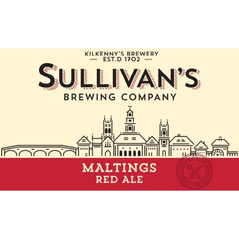 SULLIVAN'S MALTING'S IRISH RED ALE 6/4PK CANS 14.9 oz (24)