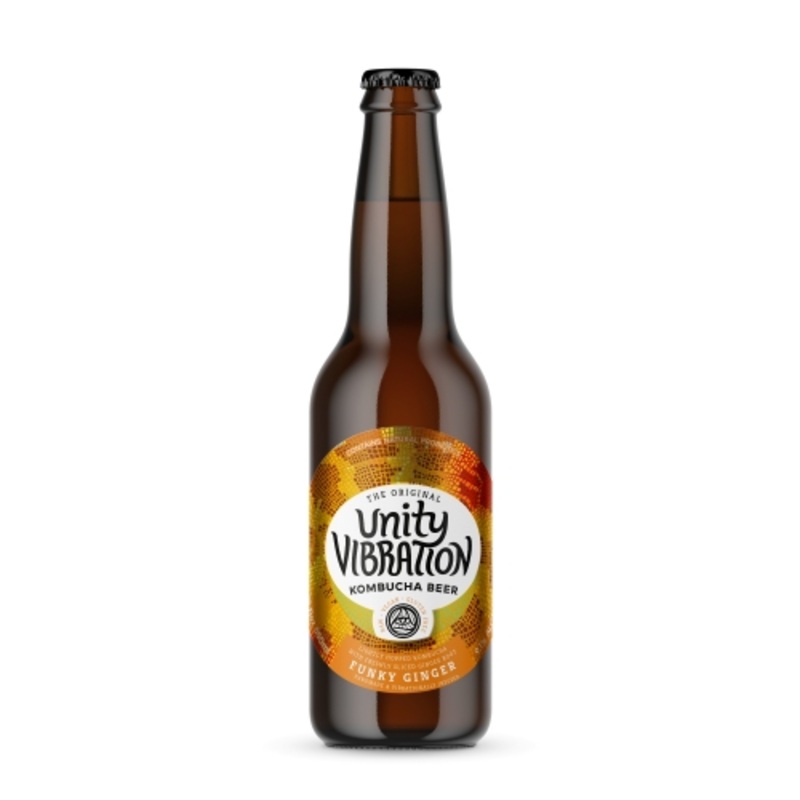 UNITY VIBRATION FUNKY GINGER HARD KOMBUCHA CANS 16 oz (12)