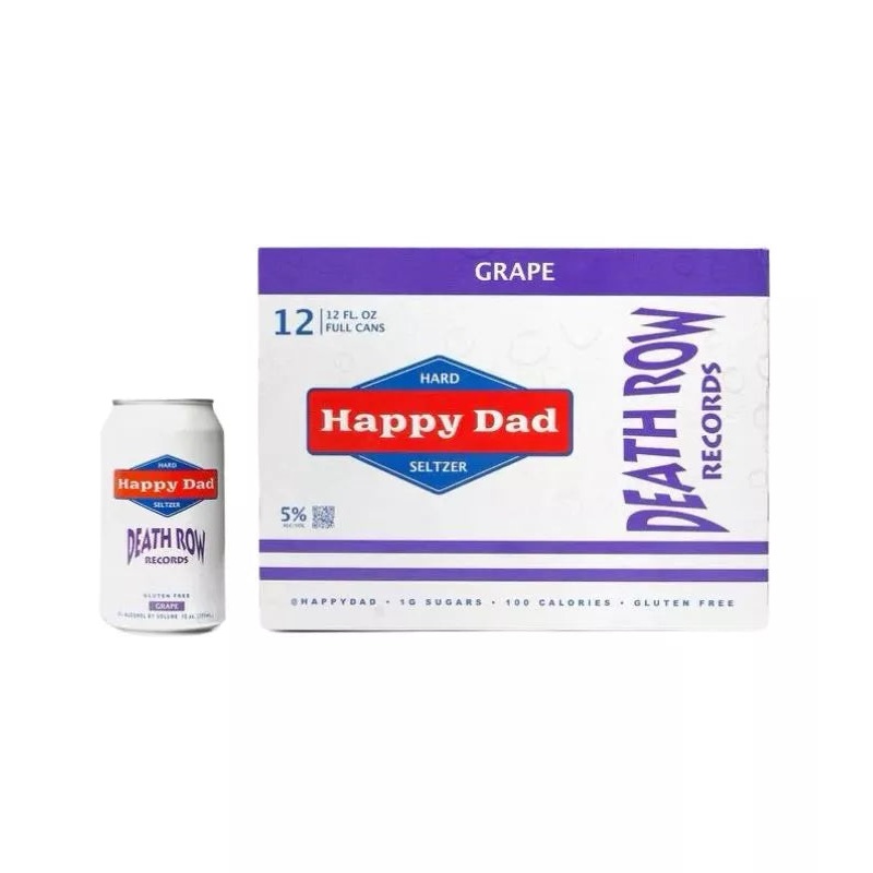Happy Dad Death Row Records Grape Hard Seltzer 12-Pack