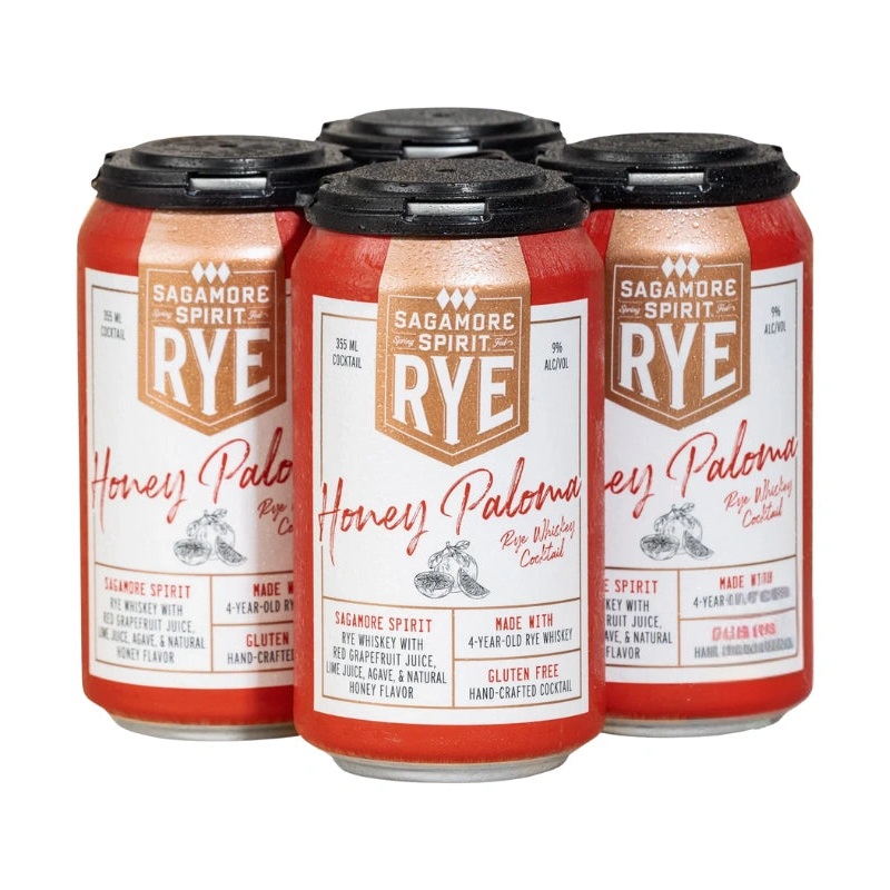 Sagamore Honey Paloma Rye Whiskey Cocktails 4-Pack Cans