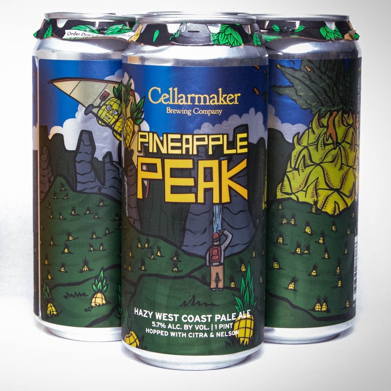 Cellarmaker Pineapple Peak Hazy West Coast Pale Ale 16oz