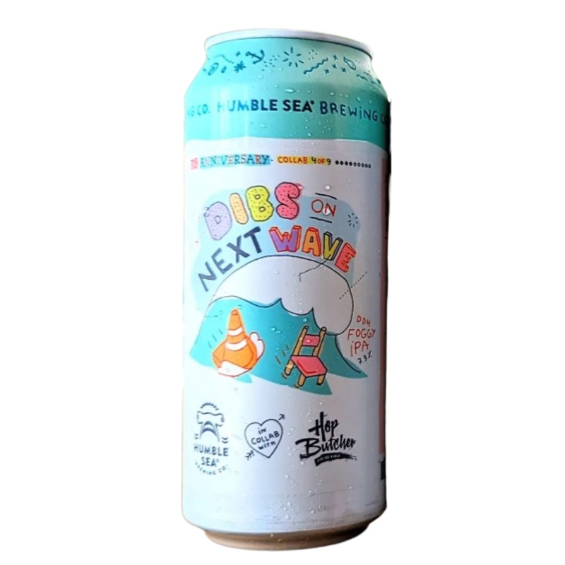 DIBS ON NEXT WAVE Foggy IPA by Humble Sea Brewing Company 16oz.