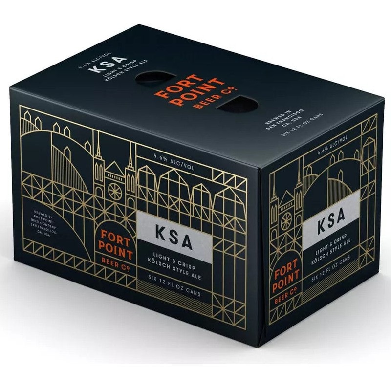 Fort Point Ksa Klsch Style Ale Beer - 6pk/12 Fl Oz Cans