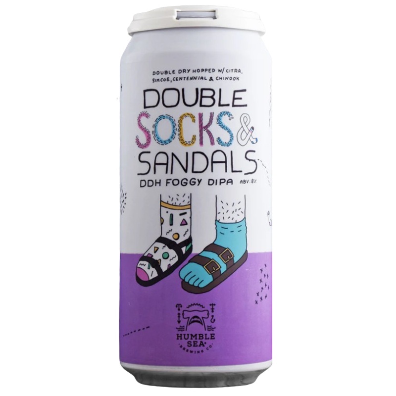 Humble Sea Double Socks & Sandals Foggy DIPA 16oz