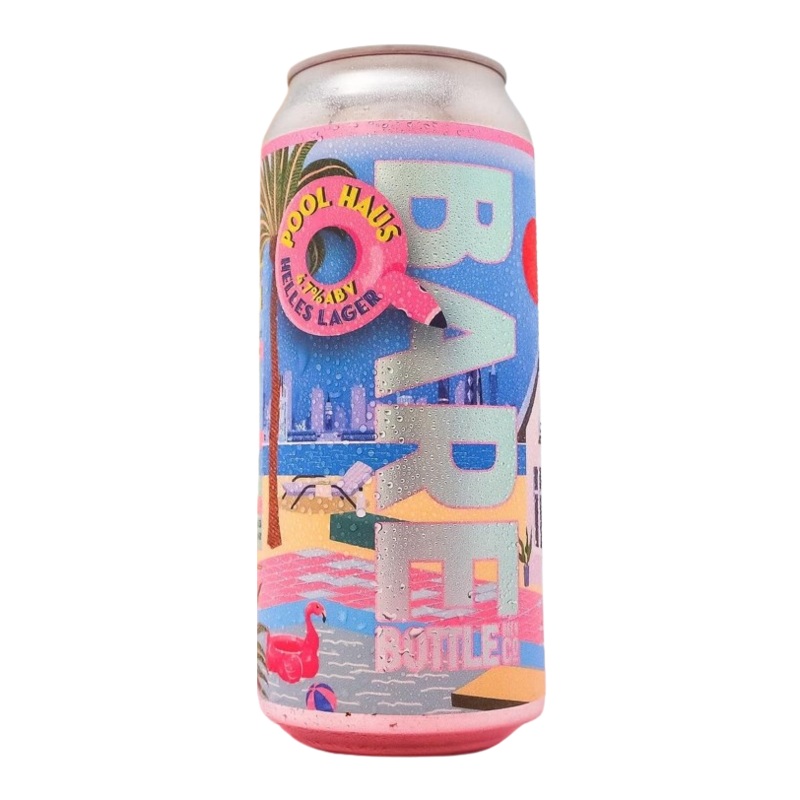 Pool Haus Helles Lager by Barebottle Brewing Company 16oz
