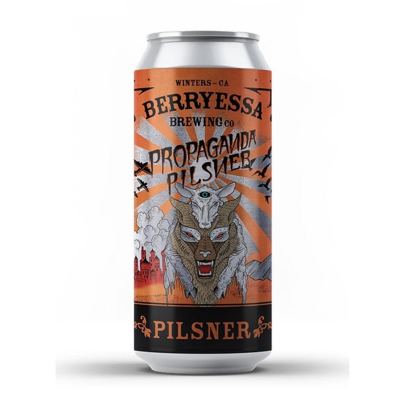 Propaganda Pilsner by Berryessa Brewing Co. 16oz.