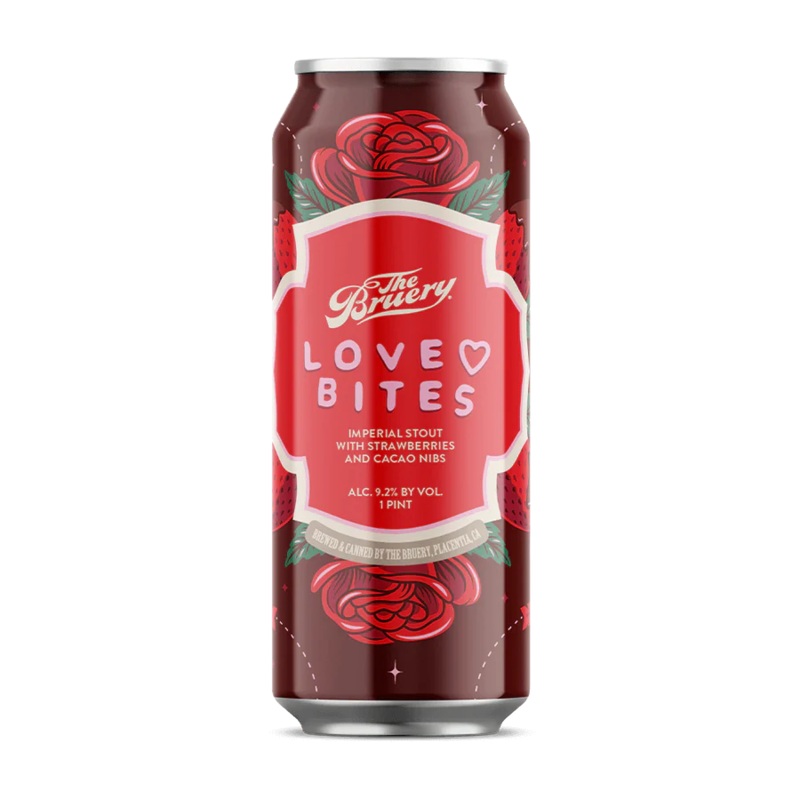 The Bruery Love Bites Imperial Stout with Strawberry and Cacao Nibs 16oz