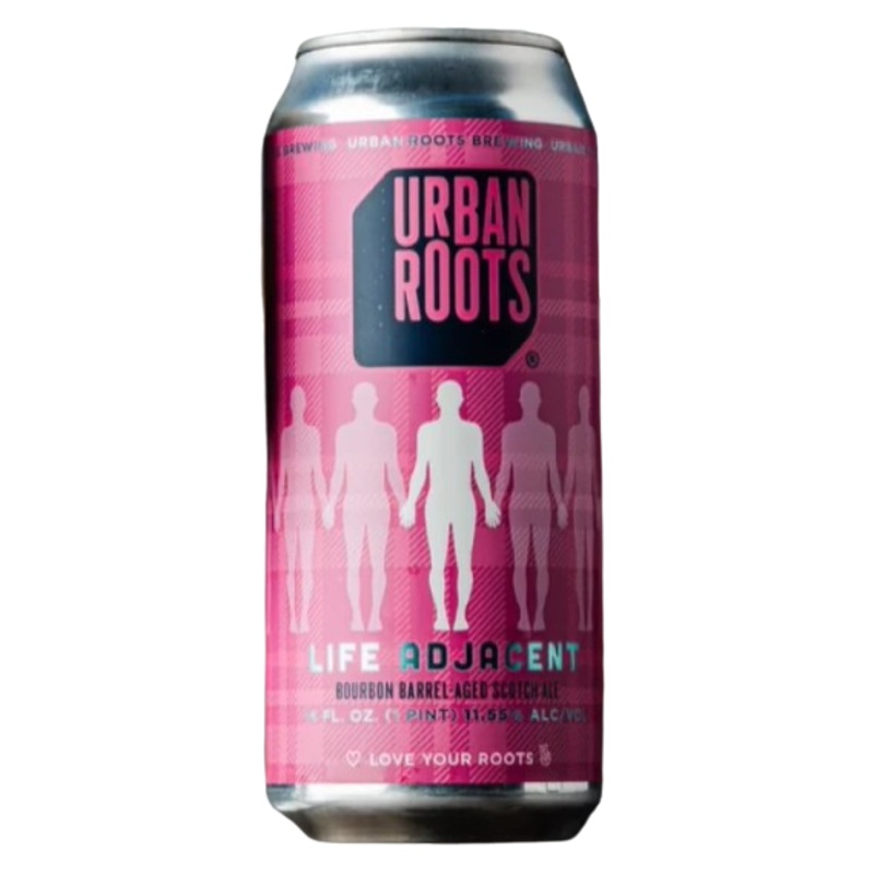 Urban Roots Life Adjacent Bourbon Barrel Aged Scotch Ale 16 oz