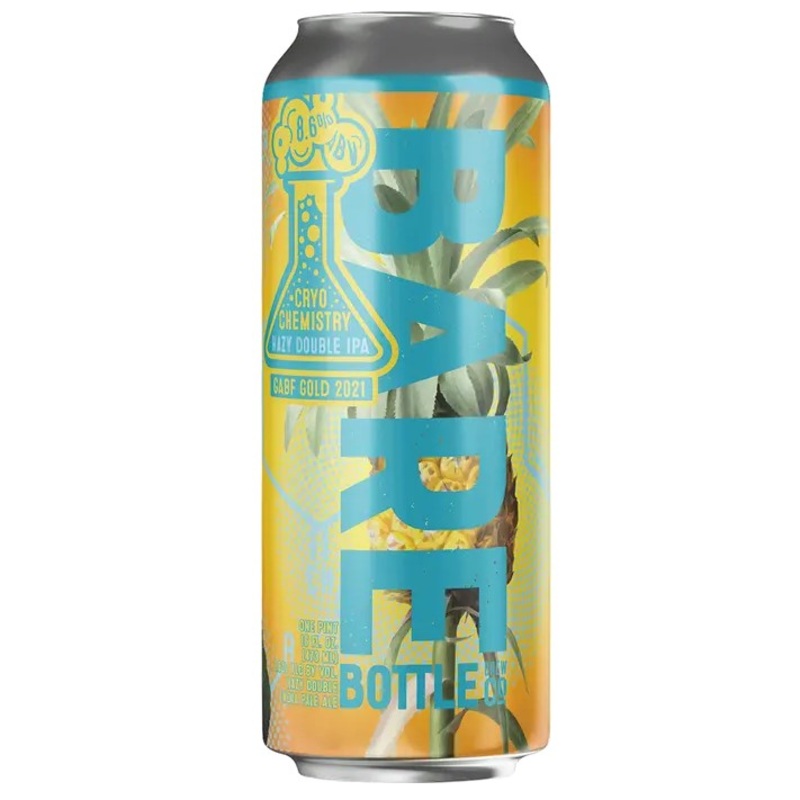 Cryo Chemistry Hazy Double IPA by Barebottle Brewing Company 16oz