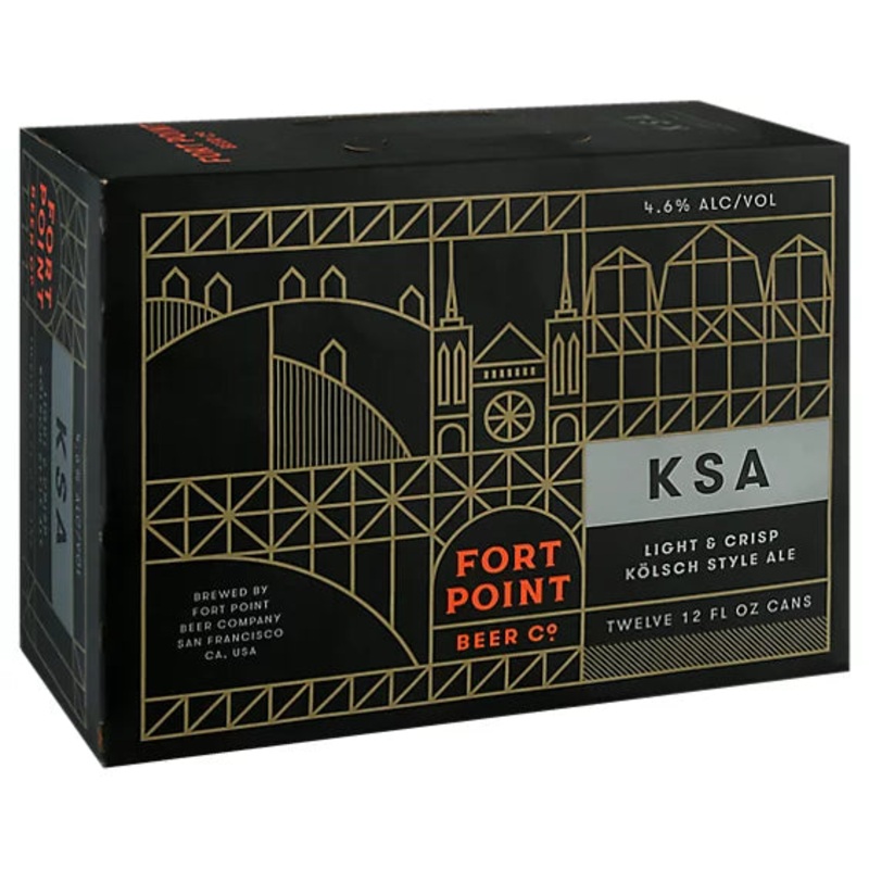 Fort Point Ksa Klsch Style Ale Beer - 12pk /12 Fl Oz Cans