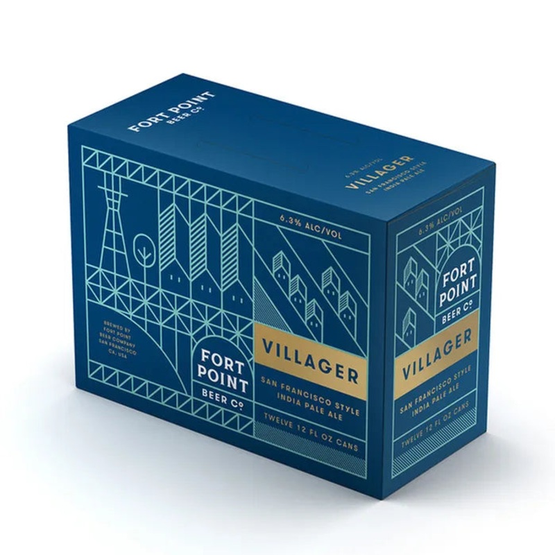 Fort Point Villager IPA Beer - 12pk /12 fl oz Cans