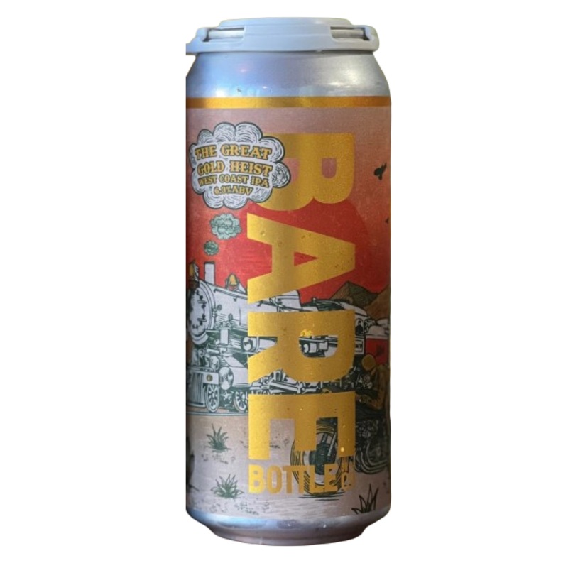 The Greatest Gold Heist West Coast IPA by Barebottle Brewing Company 16 oz