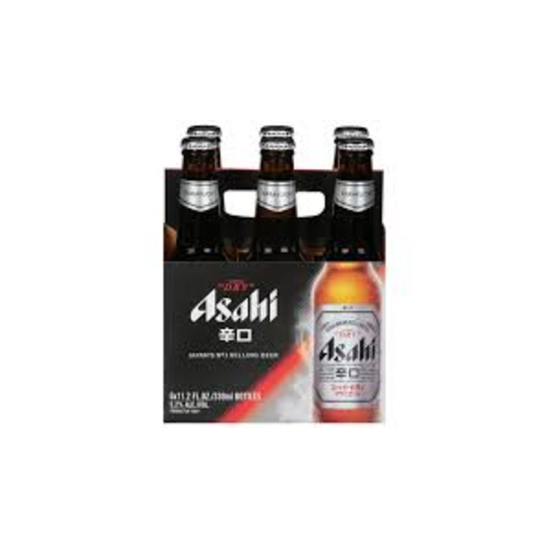 Asahi 11.2oz 6pack Bottles