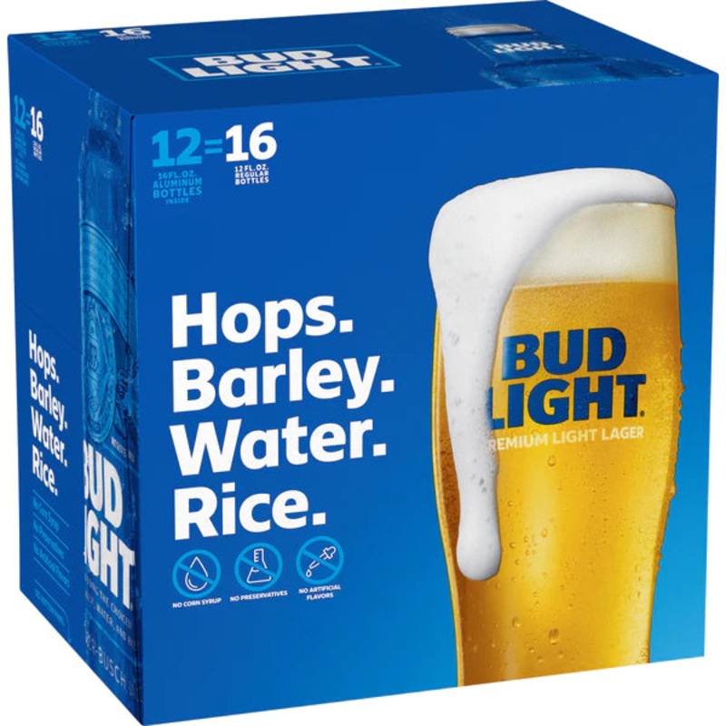 Bud Light Aluminum 16oz 12Pack Can