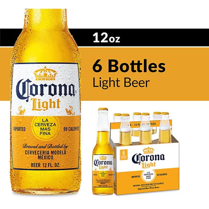 Corona Light 12oz 6pack Bottles