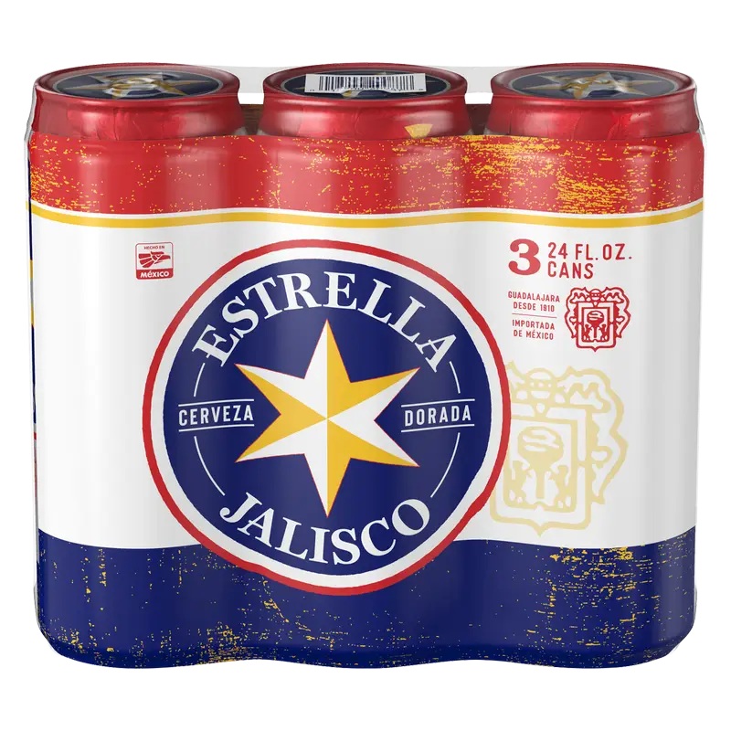 Estrella Jalisco 24oz 3 Pack Can