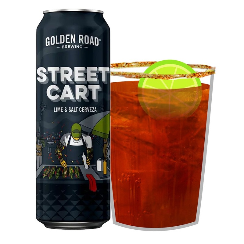 Golden Road Street Cart Lime & Salt Cerveza 19.2oz Can