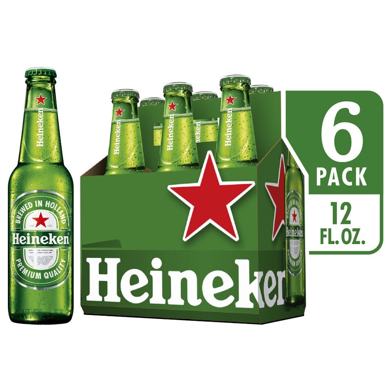 Heineken Premium Malt Lager 12oz 6 Pack Bottles