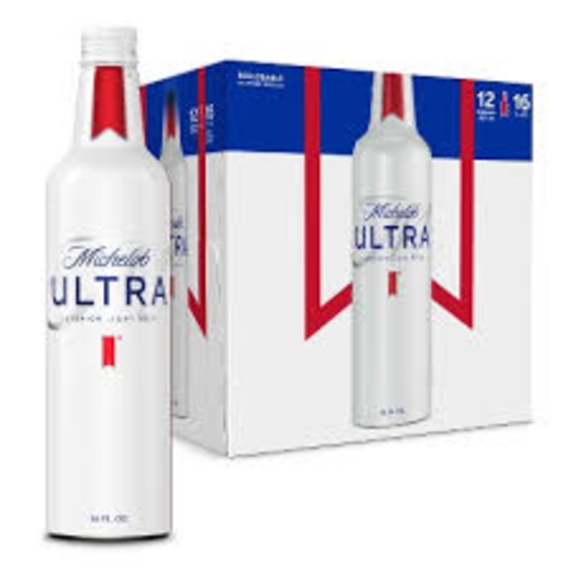 Michelob Ultra 16oz 12pack Aluminium Bottles