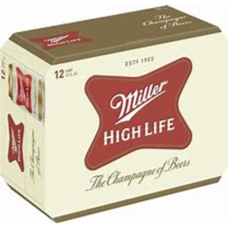 Miller High Life 12oz 12pack Cans