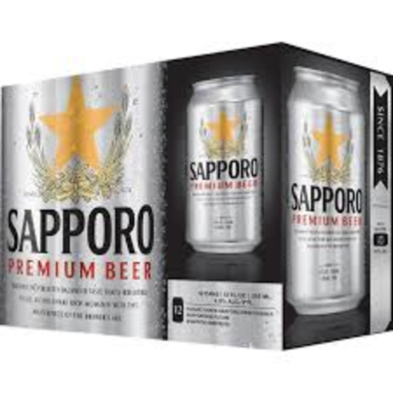 Sapporo 12oz 12pack Cans
