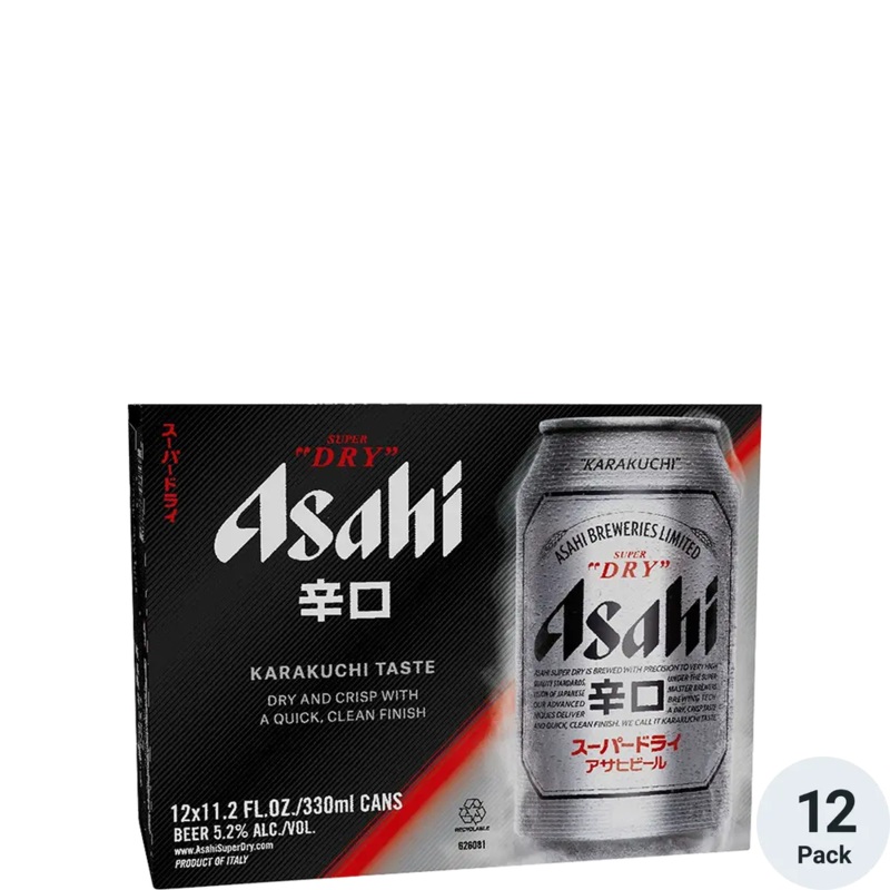 Asahi Super Dry 12 Pack 12oz Cans