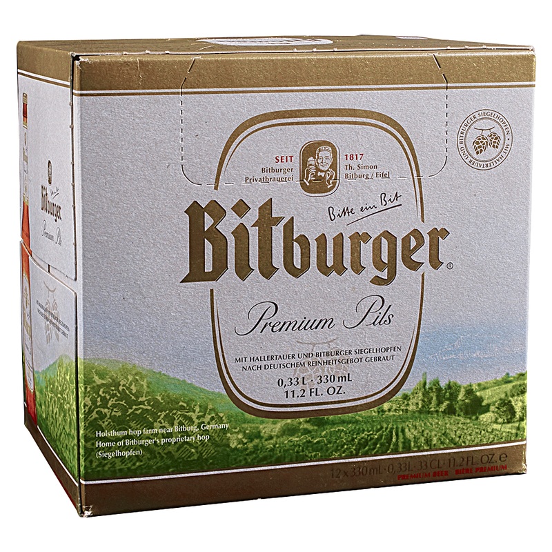 Bitburger Pilsner 12oz 12 Pack