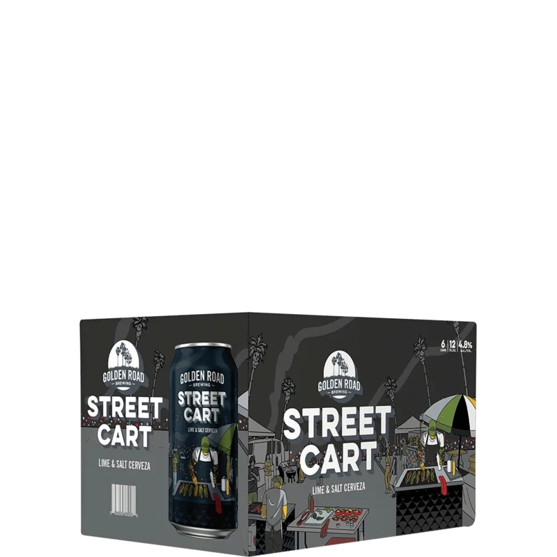 Golden Road Street Cart Lime & Salt Cerveza 12oz 6 Pack Can