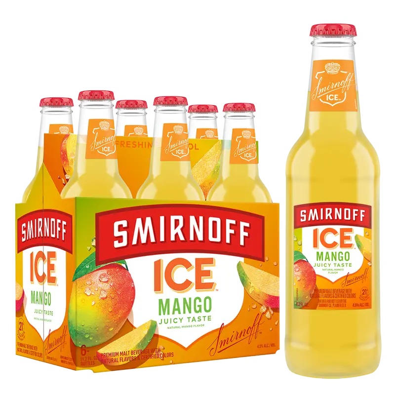Smirnoff Ice Mango 11.2oz 6 Pack Bottles