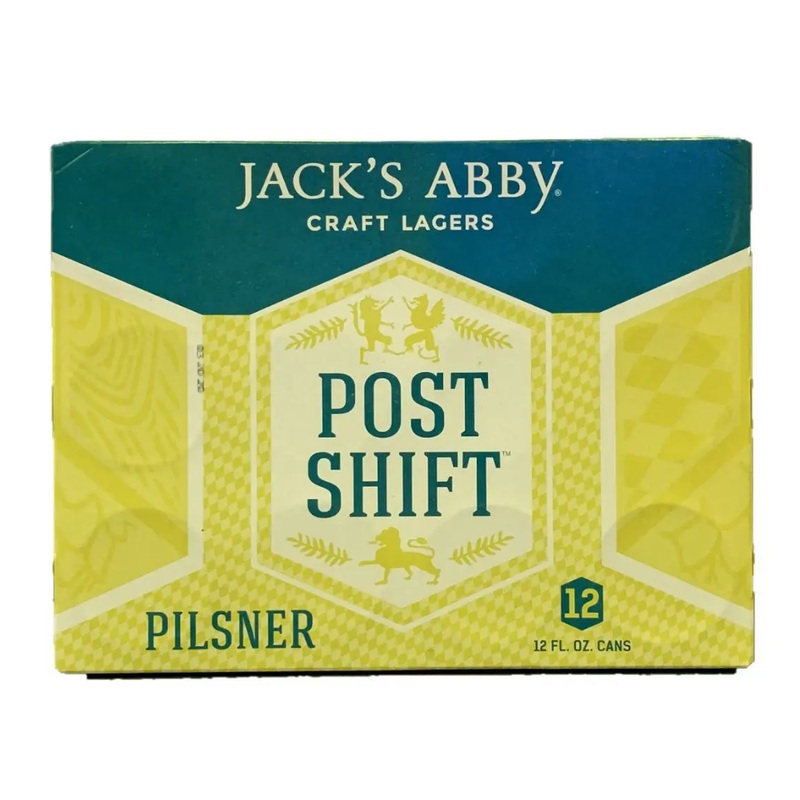 Jack's Abby Post Shift Pilsner 12pk Cans  12 Oz