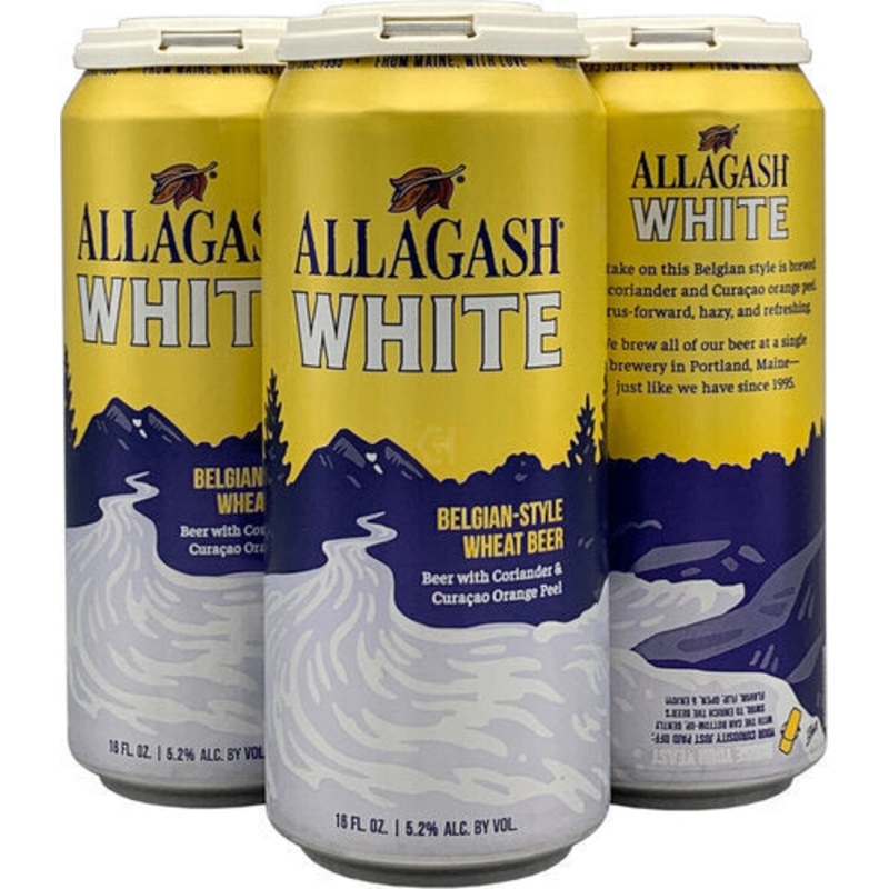 Allagash White Beer 4pk Can 16oz