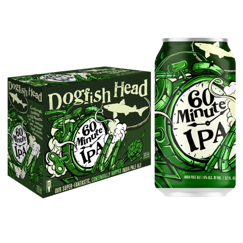 Dogfish Head 60 Min Ipa 12pk Cans  12 oz