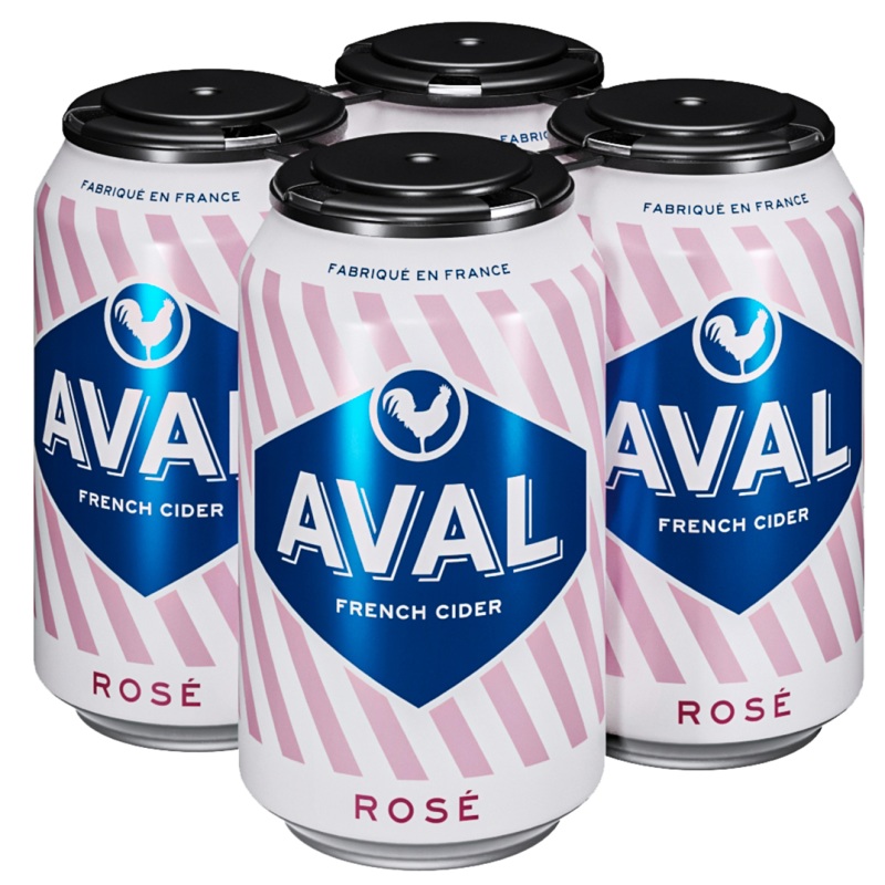 AVAL ROSE CIDER 6/4PK CANS 12 oz (24 Pack)