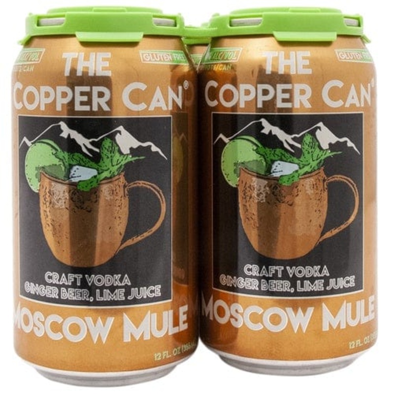 COPPER CANS  MOSCOW MULE 4PK C/O