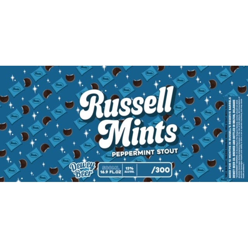RUSSELL MINTS BWS DEWEY BEER CO 500ML