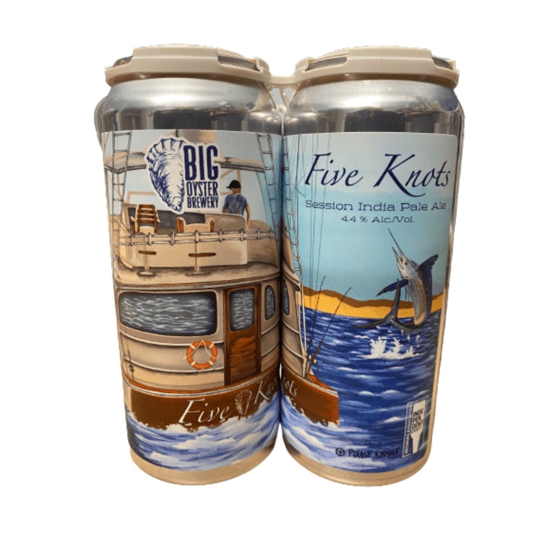 BIG OYSTER FIVE KNOTS 4PK 16 OZ CANS C/O