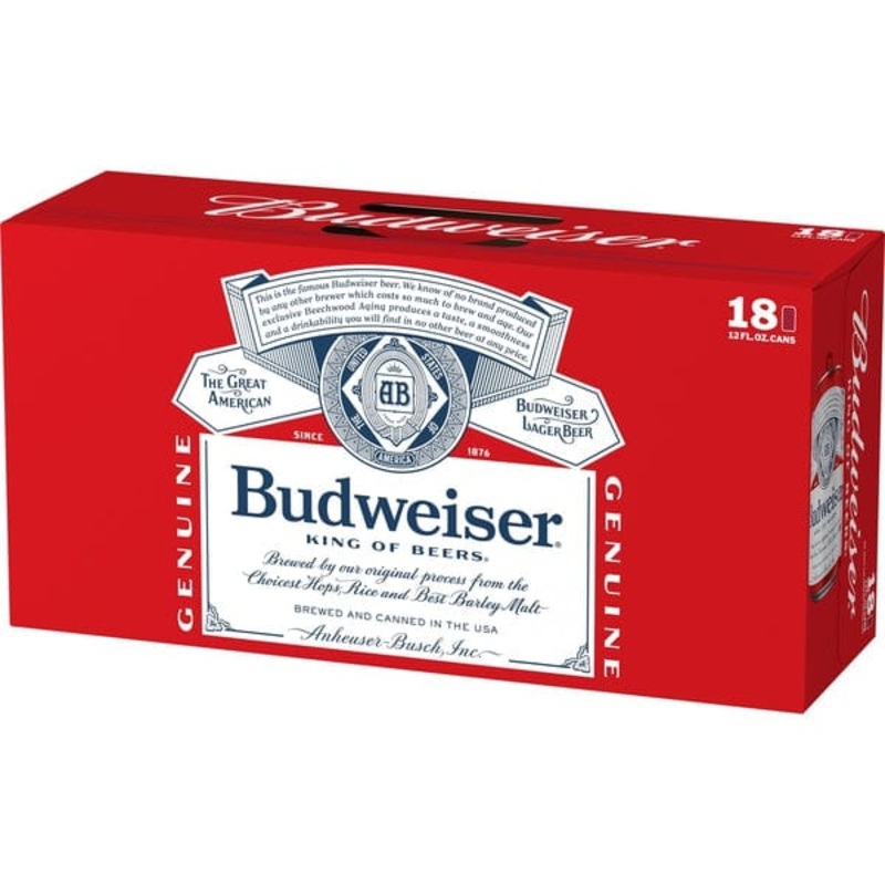 BUD 18PK 12OZ CAN