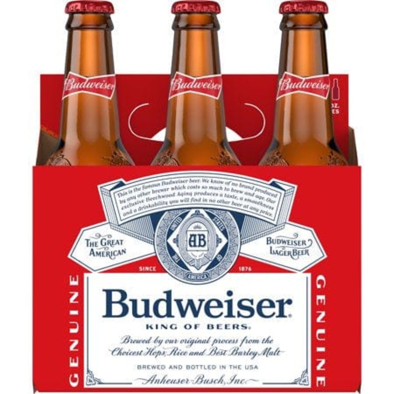 BUD 6PK BTL
