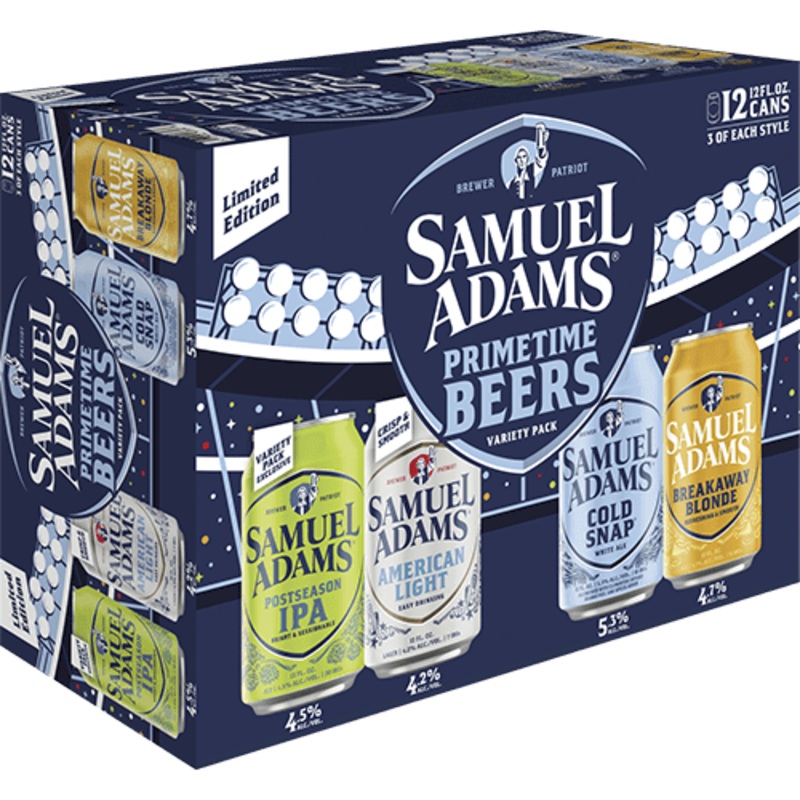 SAM ADAMS  SUMMER VARIETY 12PK CANS