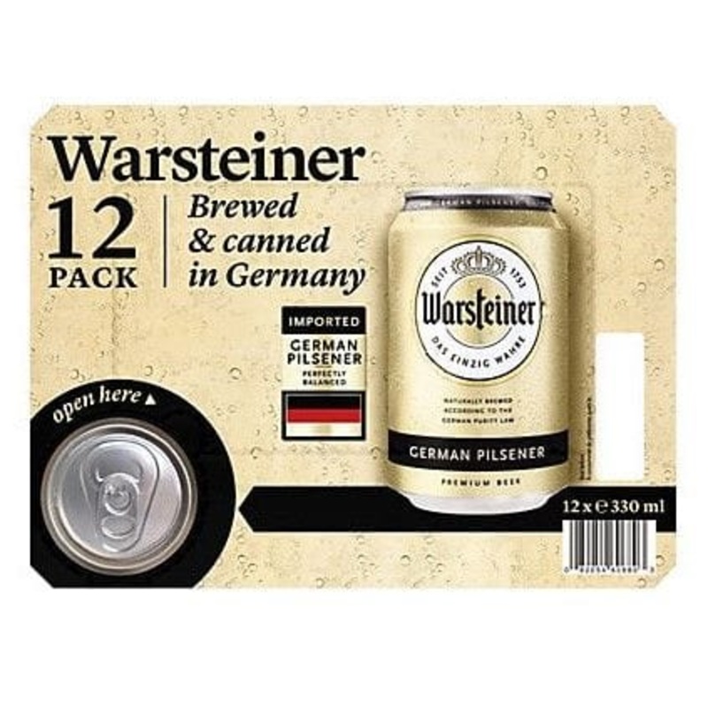 WARSTEINER 12PK CANS
