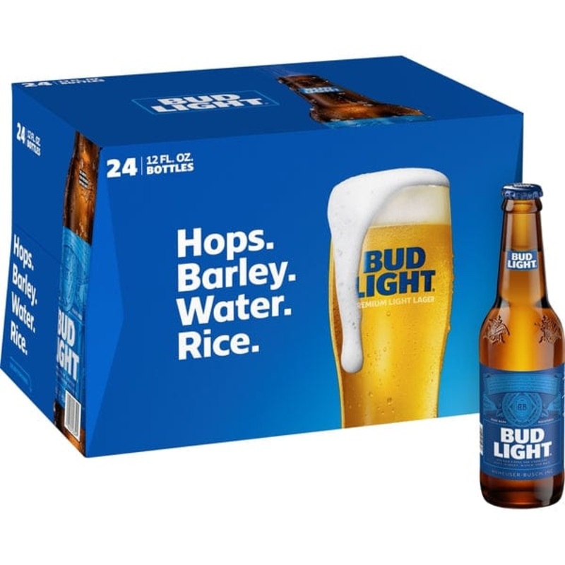 BUD LIGHT 24PK LOOSE BOTTLE 12OZ