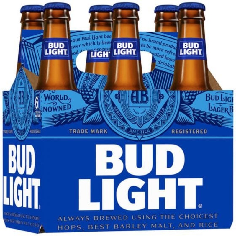 BUD LIGHT 6PK BTL