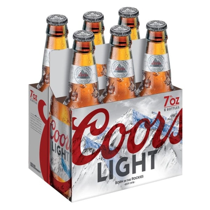 COORS LIGHT 6PK 7OZ BTL