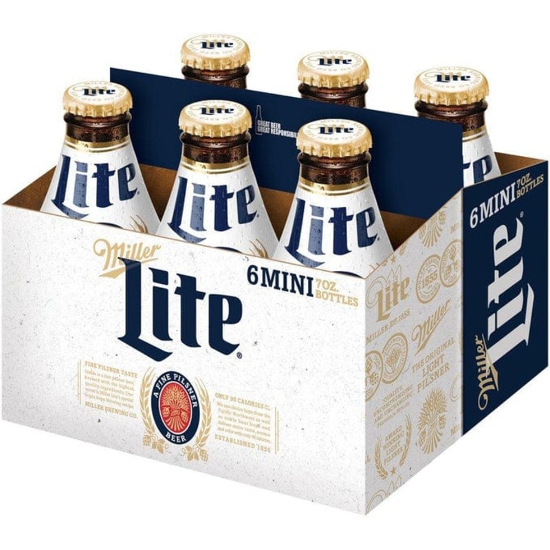 MILLER LITE 6PK 7OZ BTL