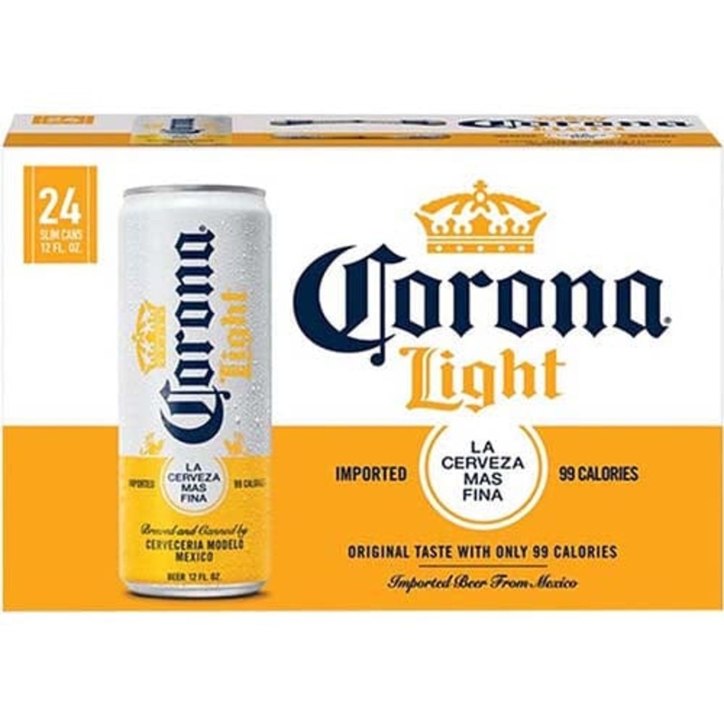 CORONA LIGHT 24PK 12OZ LSE CAN