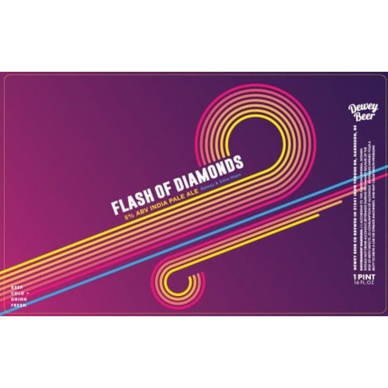 DEWEY BEER CO FLASH OF DIAMONDS 4PK