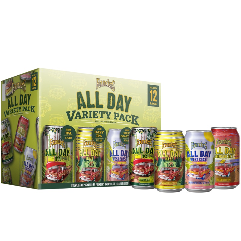 FOUNDERS ALL DAY VARIETY 12PK CANS