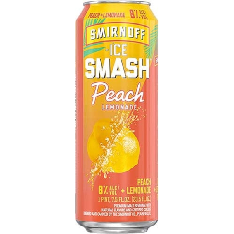 SMIRNOFF SMASH PEACH LEMONADE 23.5OZ