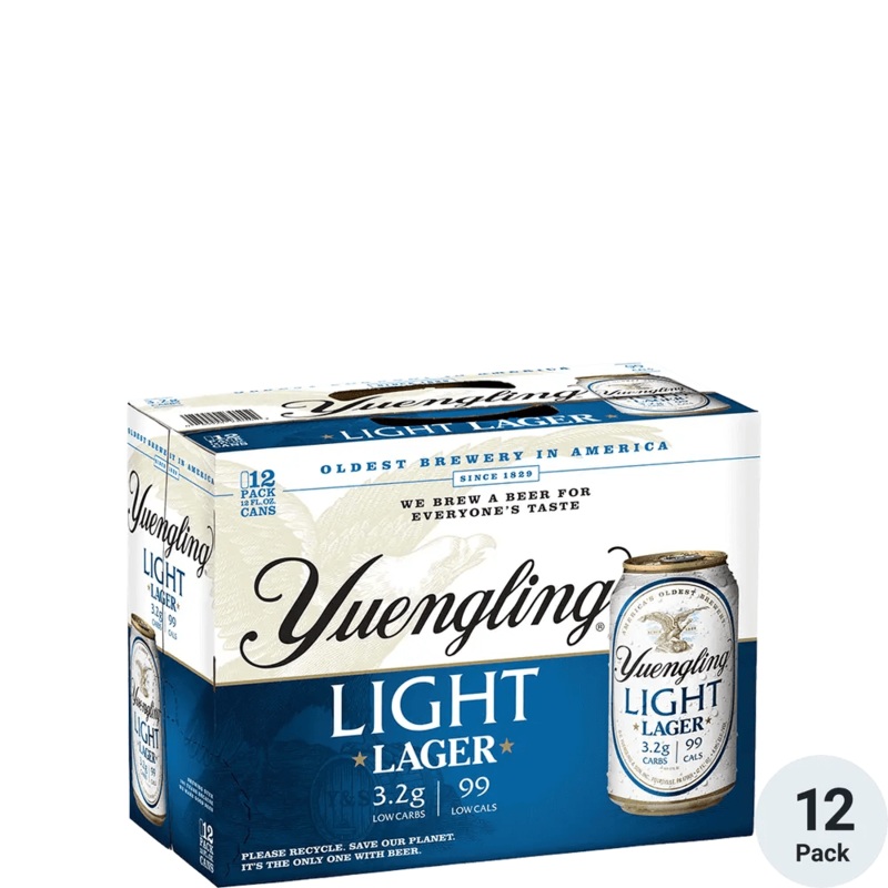 YUENGLING LIGHT 12PK CAN