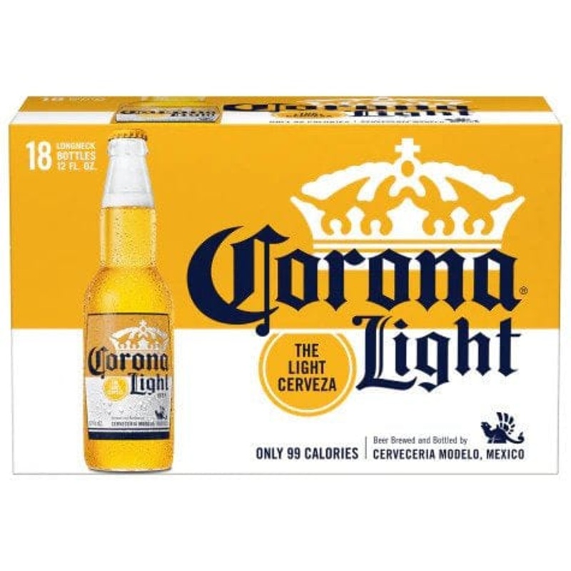 CORONA LIGHT 18PK 12OZ CAN